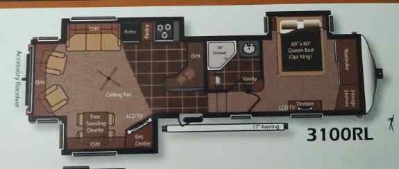 2012 Keystone Montana 3100RL 5th Wheel For Sale