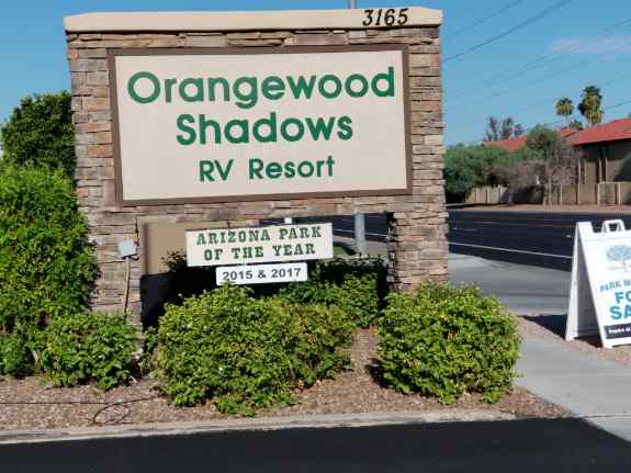 Mesa, Arizona RV Lot For Rent